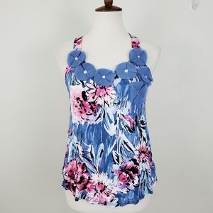 Candie's Floral Embellished Tank Top